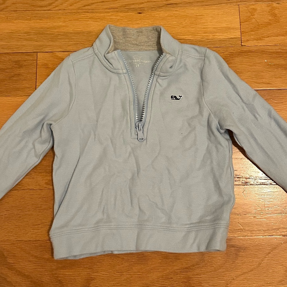Vinyard Vines Blue Quarter Zip 2T